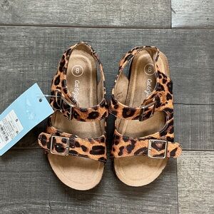 Cat & Jack Leopard Print Kids Sandals